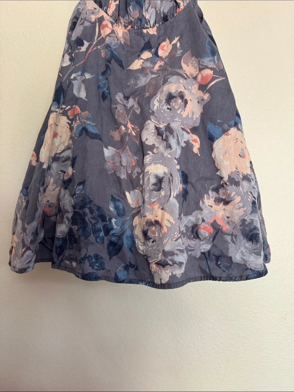 GAP Baby Floral Toddler Dress in Gray and Blush